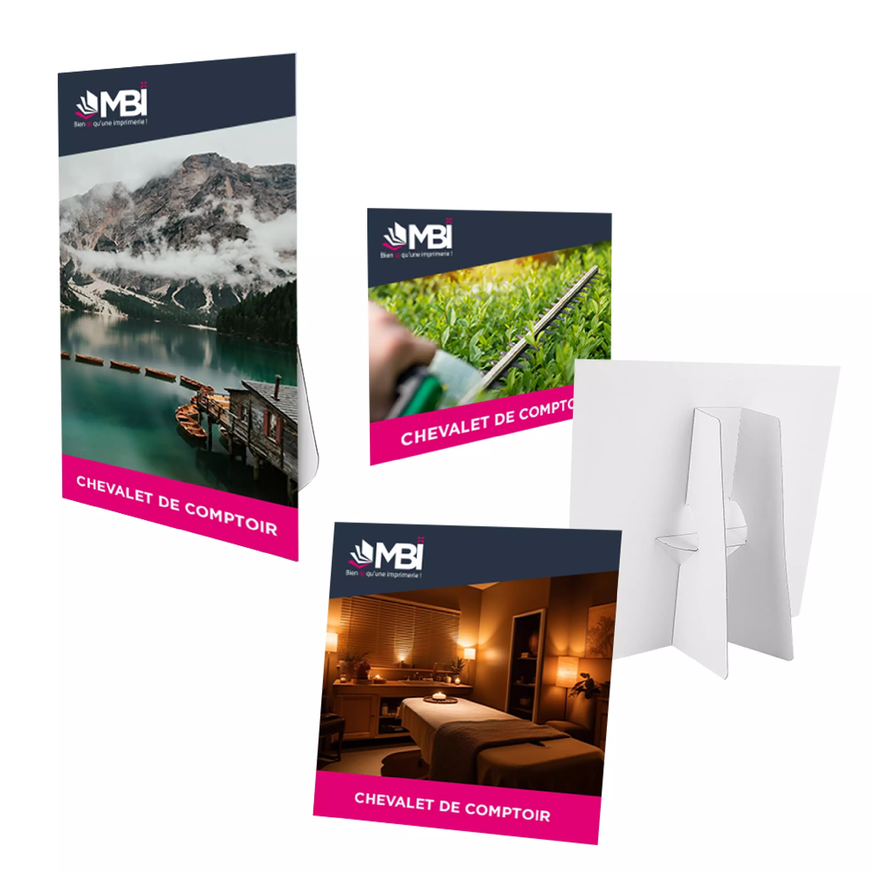 Présentoir chevalet