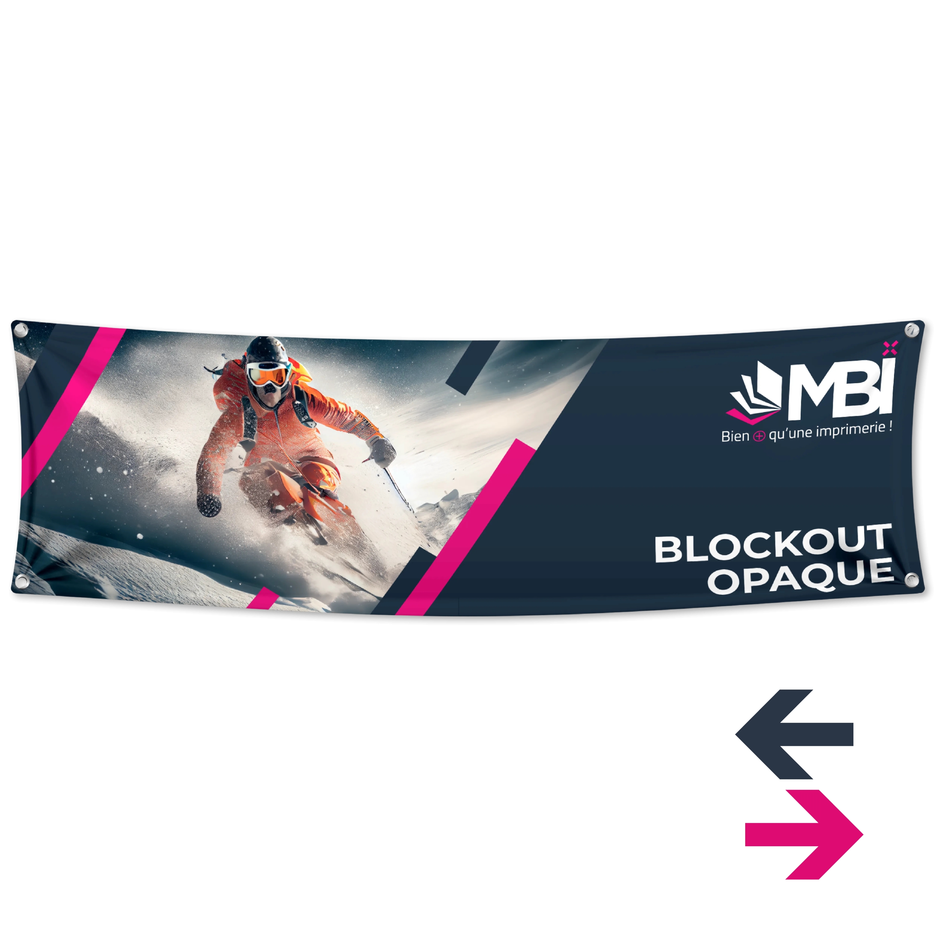 Banderole blockout recto verso